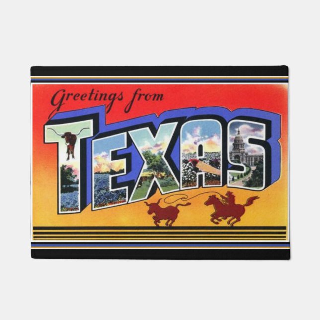 Tapete Cumprimentos do Doormat de Texas (Frente)