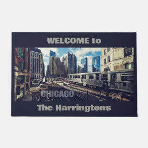 Tapete Custom Text Chicago EUA