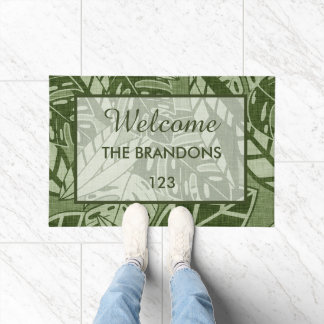 Tapete Custom Tropical Welcome Mat