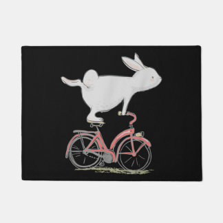 Tapete Cute Bunny Rabbit On Bike Cycling Bicycle