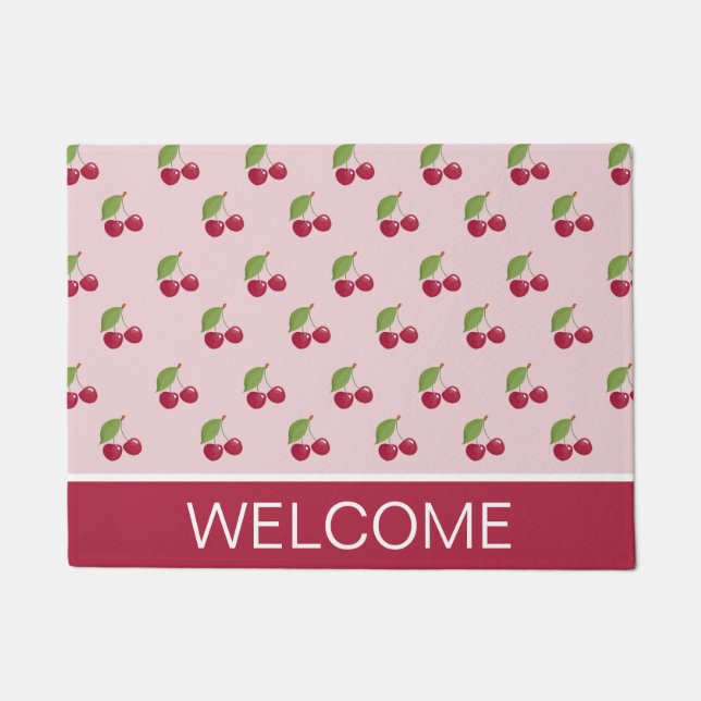 Tapete Cute Cherry Pattern Welcome (Frente)