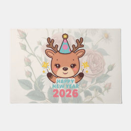 Tapete cute happy new year 2026 welcome door mat