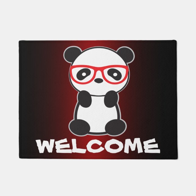 Tapete Cute Leon Panda Welcome Mat (Frente)