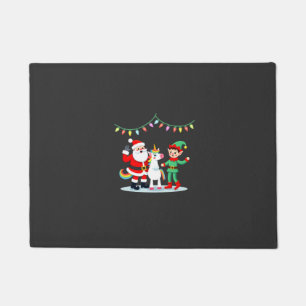 Tapete Dabbing Papai Noel Elfo Unicórnio Natal Crianças M