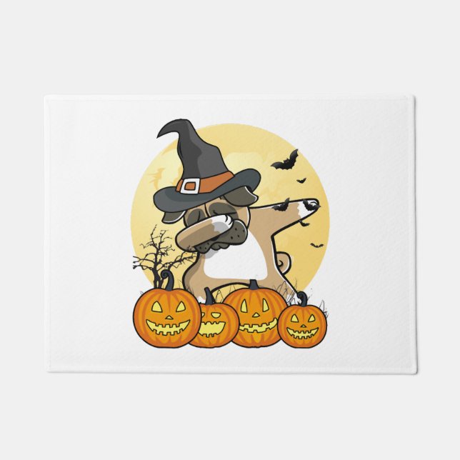 Tapete Dabbing Pug Halloween (Frente)