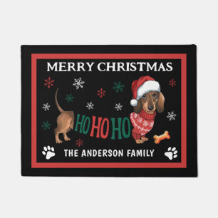 TAPETE DACHSHUND CHRISTMAS