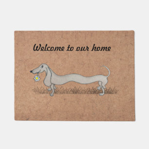 Tapete Dachshund Groomer Veterinarian Door Mat