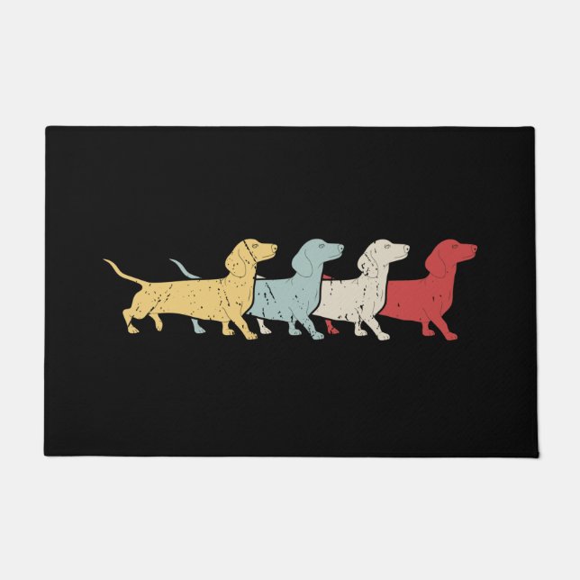 Tapete Dachshund Retro Vintage (Frente)