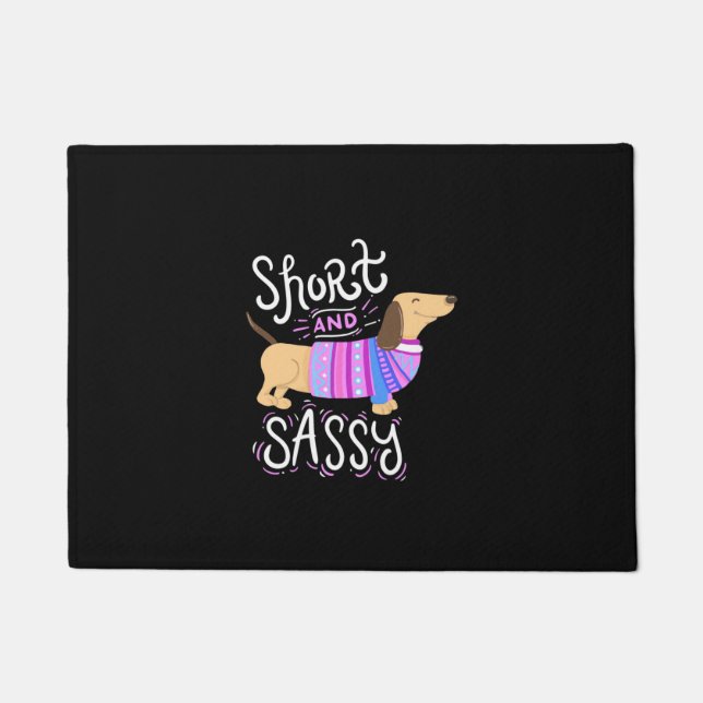 Tapete Dachshund Short E Sassy (Frente)
