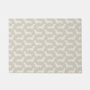 Tapete Dachshund Silhouettes Pattern Caninos