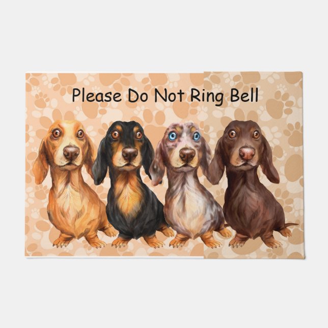 Tapete Dachshund Welcome Doormat (Frente)