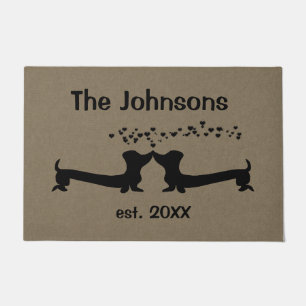 Tapete Dachshunds casados no amor