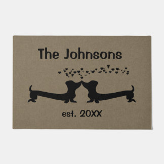 Tapete Dachshunds casados no amor