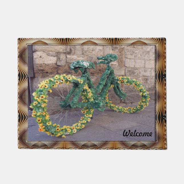Tapete Daisies Bicycle Doormat (Frente)