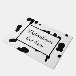 Tapete Dalmatianos Vivem Aqui Peles de Pele Negra