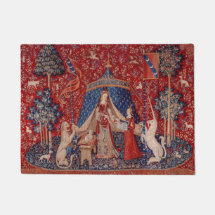 Tapete Dama e Unicórnio do Desejo da Teoria Medieval