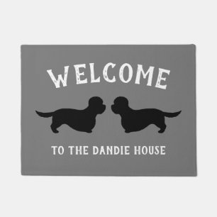 Tapete Dandie Dinmont Terrier Dog Silhouettes Personaliza