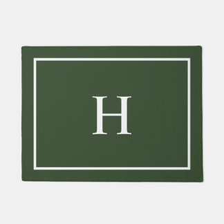 Tapete Dark Green Elegant Modern Monogram