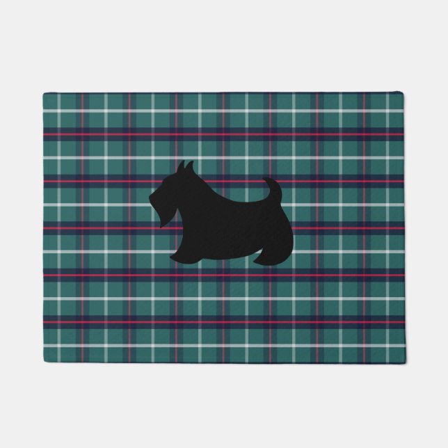 Tapete de Ardamussa com Xadrez Verde Scottish Terr (Frente)