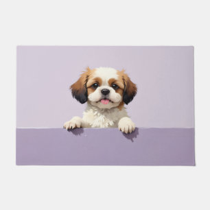 Tapete de Arte com Cachorro Shih Tzu