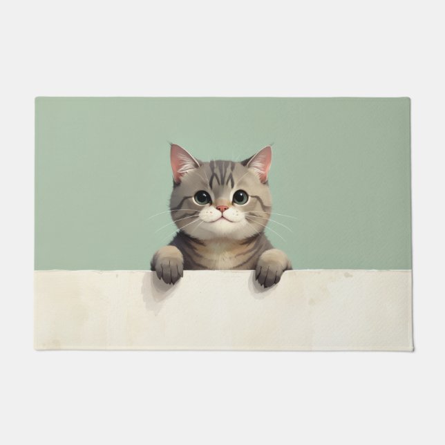 Tapete de Arte com Gato Scottish Fold (Frente)