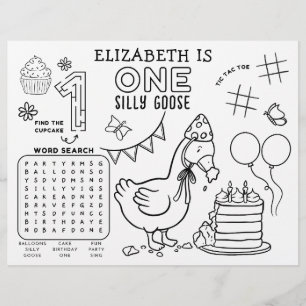 Tapete de Atividade de Aniversário de Um Ganso Bob
