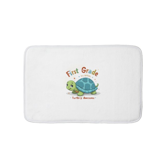 Tapete De Banheiro 1º Grau Turtle-y Incrível 1 rua Grau Voltar a Sch (frente)