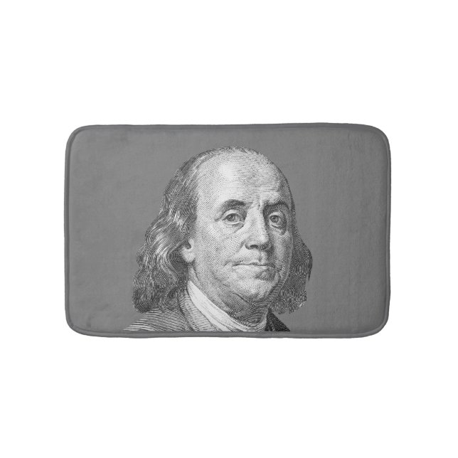 Tapete De Banheiro 100 dólares, Benjamin Franklin (frente)
