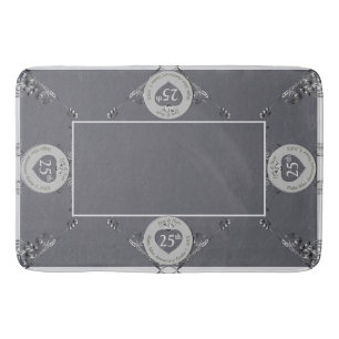 Tapete De Banheiro 25/Qualquer Bath Mat de Aniversário de Casamento