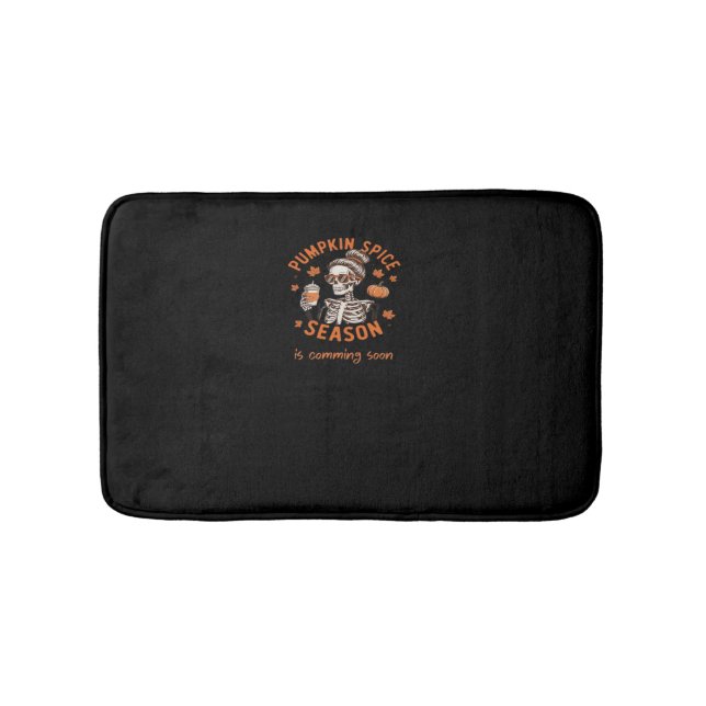 Tapete De Banheiro A Época de Pumpkin Spice está chegando em breve Fa (frente)