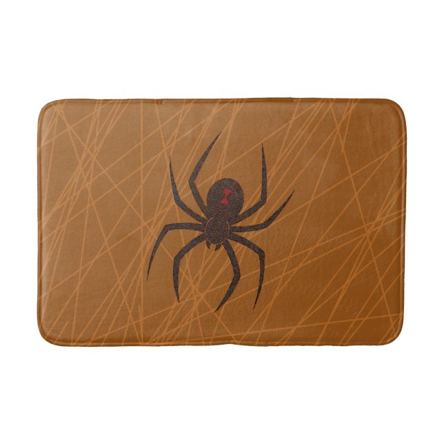 Tapete De Banheiro A esteira de banho da Web de aranha (Frente)