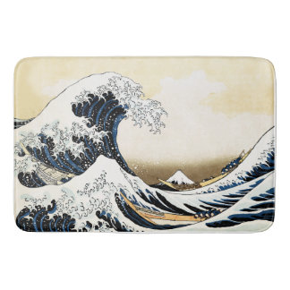 Tapete De Banheiro A Grande Onda de Kanagawa Hokusai, arte japonês