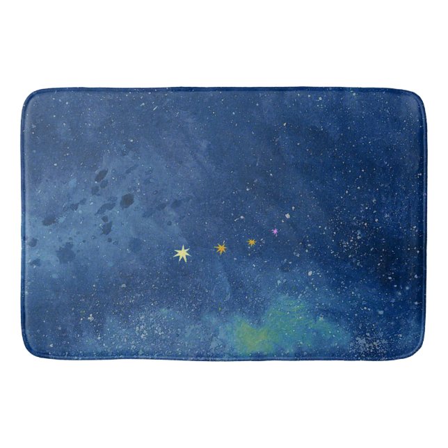 Tapete De Banheiro A ilustração do céu estrelado (Frente)