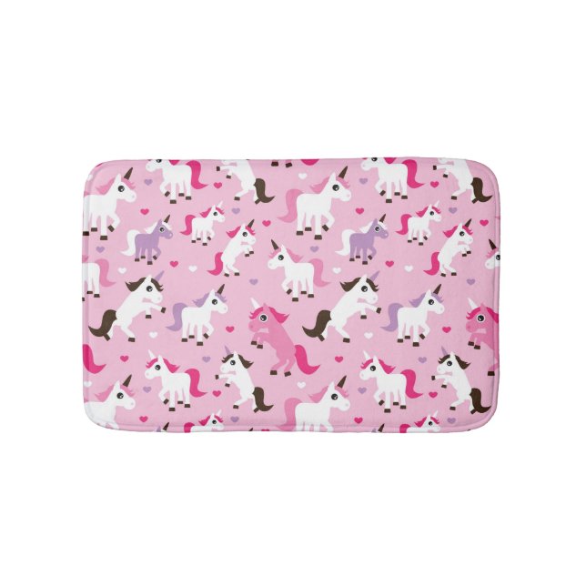 Tapete De Banheiro a ilustração do unicórnio caçoa o fundo (frente)