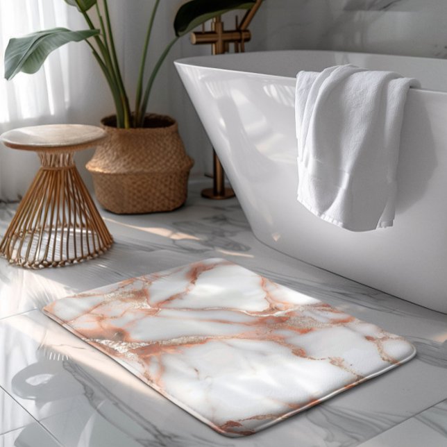 Tapete De Banheiro A luxurious rose-gold marble background (Criador carregado)