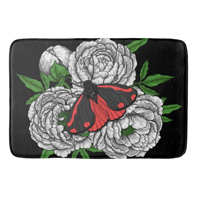 Tapete De Banheiro A mariposa cinabar (Frente)