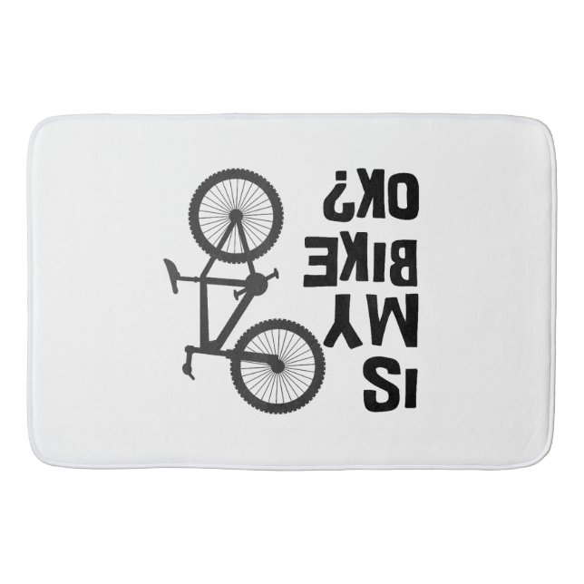 Tapete De Banheiro A Minha Bicicleta Está Engraçada? (Frente)