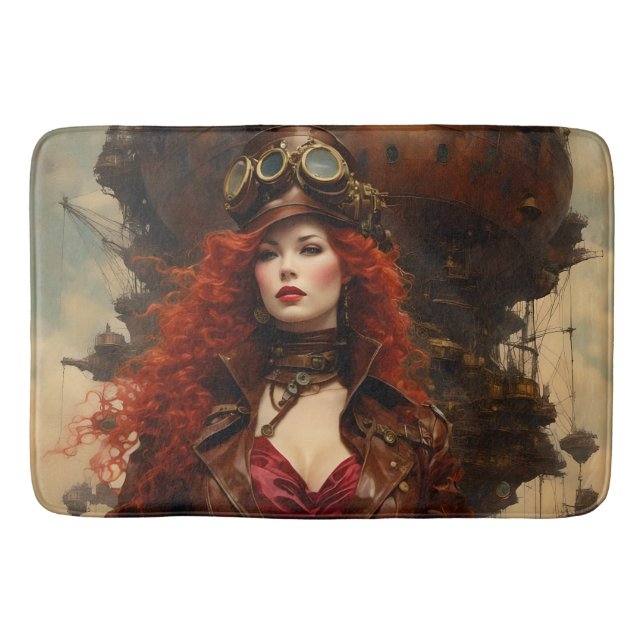 Tapete De Banheiro A Mulher Steampunk (Frente)