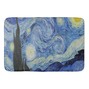 Tapete De Banheiro A Noite Estrelada de Vincent Van Gogh