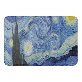 Tapete De Banheiro A Noite Estrelada de Vincent Van Gogh