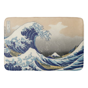 Tapete De Banheiro A onda do Excelente de Kanagawa Hokusai