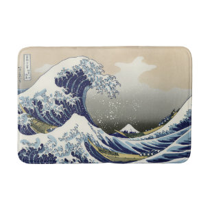 Tapete De Banheiro A onda do Excelente de Kanagawa Katsushika Hokusai