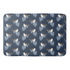 Tapete De Banheiro A Paz do Anjo do Natal no Feriado da Terra