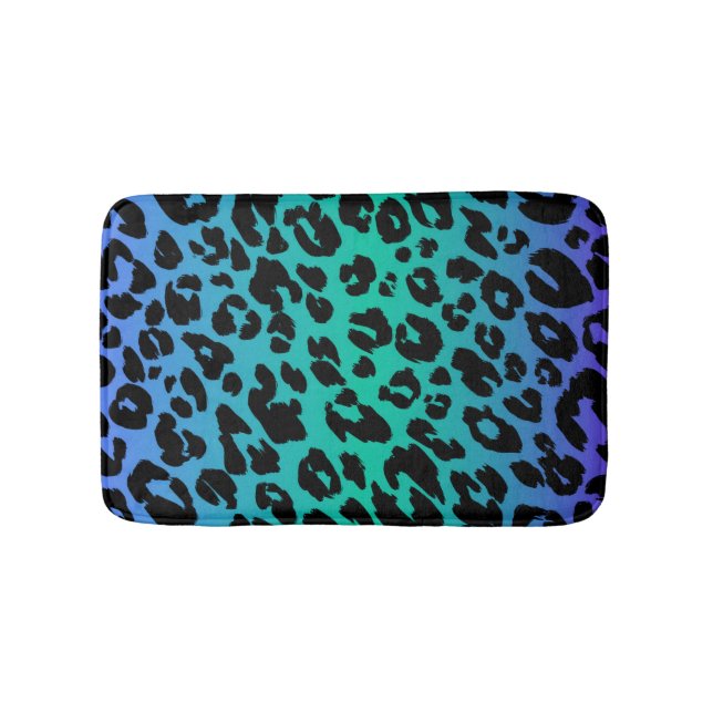 Tapete De Banheiro A Série Leopardo Multicolorida Design 6 (frente)