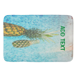 Tapete De Banheiro Abacaxi na piscina é um belo estilo para você