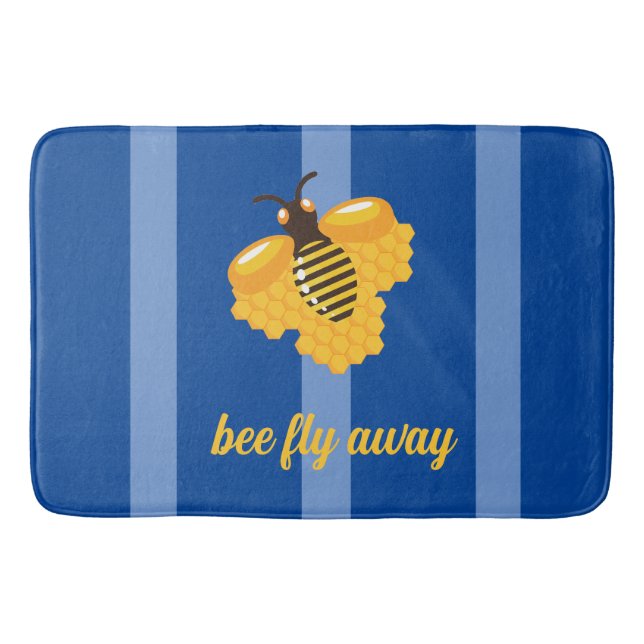 Tapete De Banheiro abelha voar para longe (Frente)