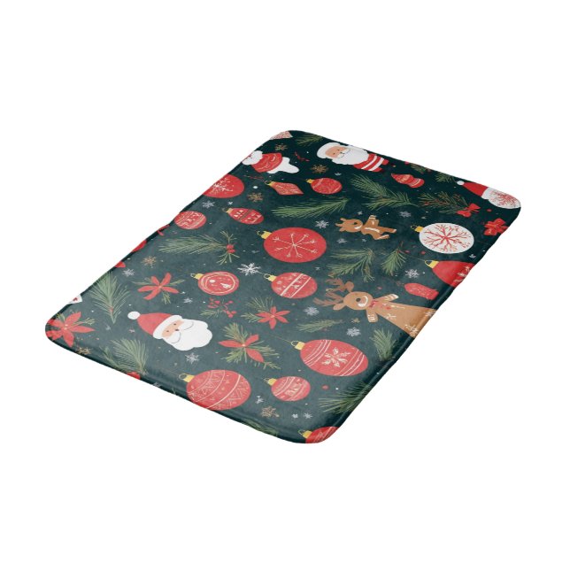 Tapete De Banheiro Abraçar o espírito de Natal, Feliz Natal (Angulado)