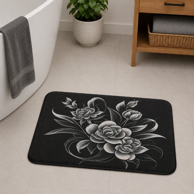 Tapete De Banheiro Abstração Encapsulada (Abstraction Encapsulated Bath Mat
)