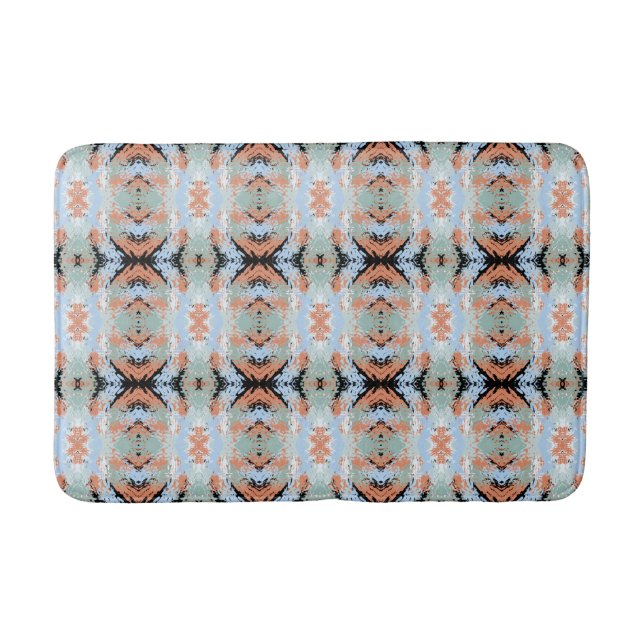 Tapete De Banheiro Abstract Split Ends Pattern And Soft Pastels (Frente)