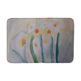 Tapete De Banheiro Abstrato Daffodils Bath Mat